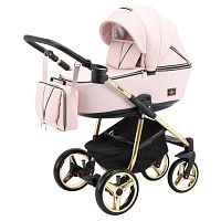Adamex Детская коляска 3 в 1 Sierra Special Edition / цвет розовый, золотой