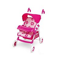 Fei Li Toys Кукольная коляска - трость с регулируемой ручкой, цвет / розовый