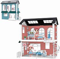 ABtoys Модульный домик с мини куклами, 4 секции					