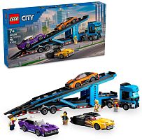 Lego Конструктор City "Грузовик-автовоз со спортивными автомобилями"					