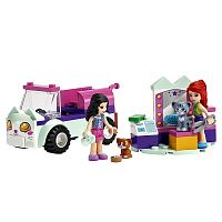 Lego Friends Конструктор Передвижной груминг-салон для кошек / цвет белый, фиолетовый, розовый					