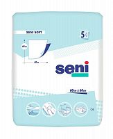 Гигиенические пеленки из распушенной целлюлозы Seni Soft 60*60 5 шт