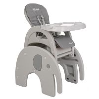 Pituso стульчик-трансформер для кормления 3 в 1 elephant / цвет grey/серый					