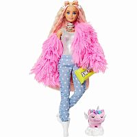 Barbie Кукла Барби Экстра "Кукла в розовой куртке"
