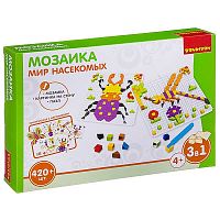 Bondibon Логические, развивающие игры и игрушки  Мозаика Мир насекомых 420 деталей, в коробке 30x4.5x21 см