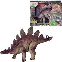 ABtoys Динозавр Стегозавр интерактивный, со звуковыми и световыми эффектами, в коробке					