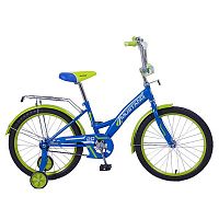Велосипед детский 20" Mustang GW-тип страховочные колеса / синий + зеленый