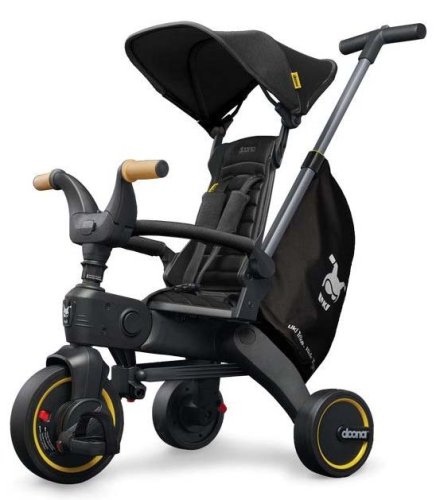 Doona Трехколесный складной велосипед Liki Trike S5 / цвет Nitro Black (черный)