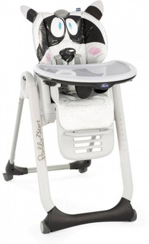 Chicco Детский стульчик для кормления Polly 2 Start / Енот