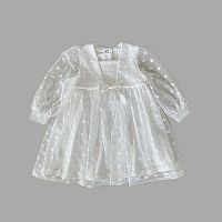 Little Star Платье для девочки Горошек / цвет молочный					