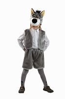 Батик Карнавальный костюм для мальчиков Волк / рост 110 см, от 5 лет / цвет серый					