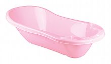 Ванна детская Бытпласт с клапаном для слива воды, розовая