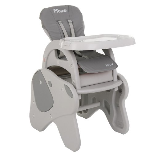 Pituso стульчик-трансформер для кормления 3 в 1 dog / цвет grey/серый