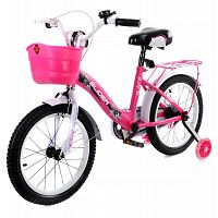 Slider Велосипед детский двухколесный 14" / цвет бело-розовый					