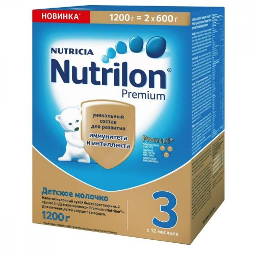 Nutrilon 3 Premium 1200 г детское молочко Нутрилон