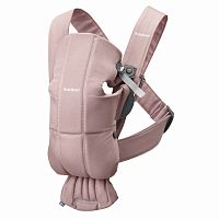 Baby Bjorn Рюкзак для переноски ребенка Mini Cotton, цвет / пепельно-розовый