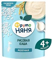 ФрутоНяня Каша молочная рисовая, с 4 месяцев, 200 г					