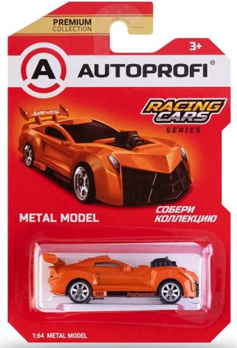 Autoprofi Машинка коллекционная 1:64 Racing Cars / цвет оранжевый