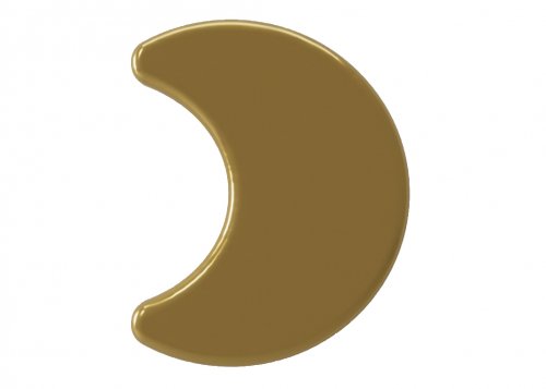 SooHoo Декоративная накладка для кровати "Луна" / золотая 