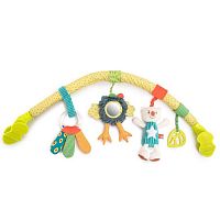 Happy Baby Дуга с игрушками Веселая горка, с шуршащими элементами / цвет зеленый