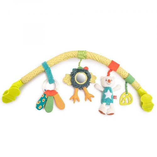 Happy Baby Дуга с игрушками Веселая горка, с шуршащими элементами / цвет зеленый