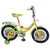 Велосипед детский "Ми-ми-мишки" 16", цвет / желто-зеленый					