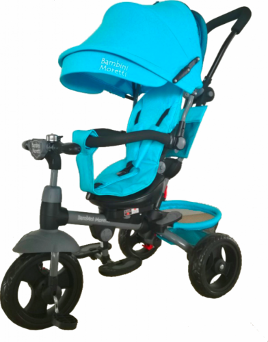 Bambini Moretti детский трехколесный велосипед / цвет голубой