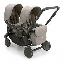 CAM коляска детская для двойни 2в1 Twin Pulsar / цвет 759 бежевый					