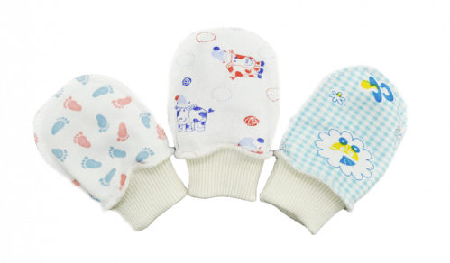 Царапкии для новорожденных / трикотаж футер / разные расцветки