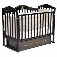 Кровать детская Алита 77 а/с, универсальный маятник поперечного и продольного качания / цвет шоколад