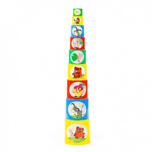 Полесье Занимательная пирамидка Винни-пух, 9 элементов / разноцветный
