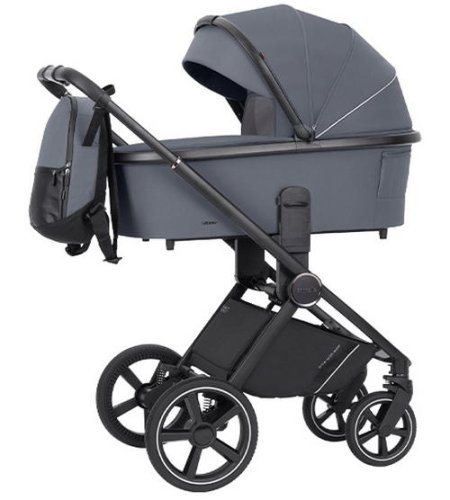 CARRELLO Ultimo коляска детская 2в1 / цвет Cool Grey черная рама