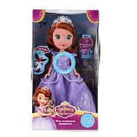 Кукла Disney принцесса София 25 см, озвучка, светится амулет