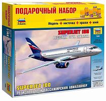 Звезда Сборная модель "Самолет SuperJet 100"					