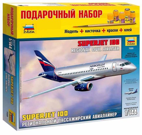 Звезда Сборная модель "Самолет SuperJet 100"