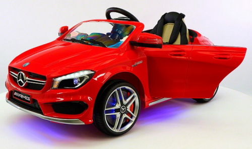RiverToys Детский электромобиль Mercedes-Benz CLA 45 / цвет красный