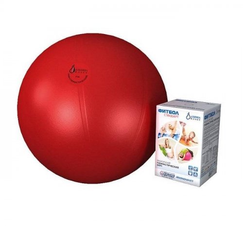 Фитбол Стандарт o750 мм красный (мяч медицинский для реабилитации)