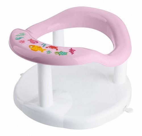 Пластишка Сиденье для купания детей с декором / розовый