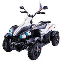 RiverToys Детский электроквадроцикл Р222РР / цвет белый