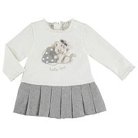 Mayoral Платье для девочки / возраст 12 месяцев / цвет серый