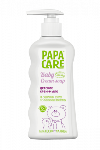Papa Care Крем-мыло жидкое для малышей с помпой 150 мл