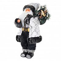 Maxitoys Дед Мороз в Белой Шубе, 32 см  / цвет белый, черный					