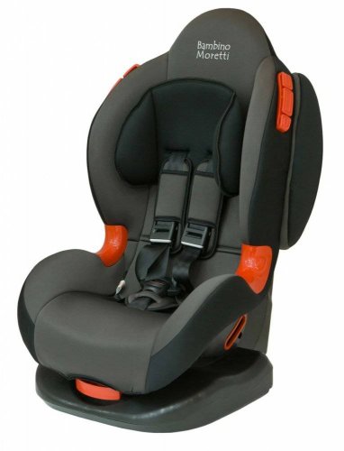 Bambino Moretti Детское автомобильное кресло BS-02 Isofix / группа I/II / цвет серый-чёрный