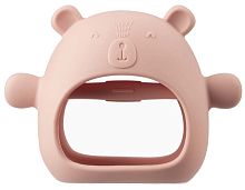 Happy Baby Силиконовый массажер-прорезыватель для десен / цвет pink (розовый)					