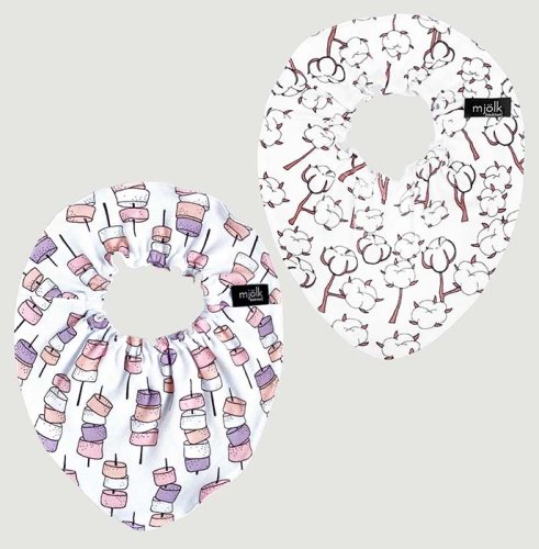 Mjolk Сет из 2 нагрудников Mini Маршмэллоу / Хлопок