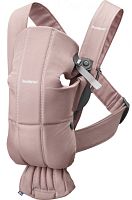 BabyBjorn Рюкзак для переноски ребенка Mini Cotton / цвет пыльно-розовый					