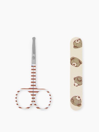 Happy Baby Маникюрный набор (ножницы и пилка) / цвет bear/коричневый