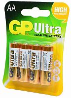 Батарейки GP Ultra АА, 4 штуки					