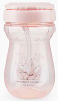 Happy Baby Поильник с трубочкой, 360 мл / цвет may-lily (розовый)					