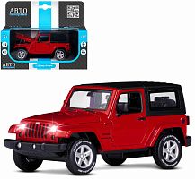Автопанорама Машинка металлическая Jeep Wrangler / цвет красный					